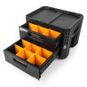 Caja de herramientas de 2 cajones con cierre, stacktech, 53 x 40,5 x 39,5 cm