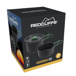 Cacerolas de aluminio anodizado ø13 x 9 cm /ø12 x 6 cm