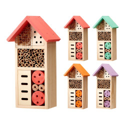 Hotel para insectos, colores surtidos, 130 x 85 x 260 mm
