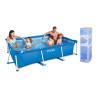 Piscina rectangular con estructura metálica, 3834 l, 300 x 200 x 75 cm