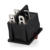 Interruptor doble empotrado on/off 15a 4 patillas