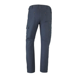 Pantalón multibolsillo elástico road azul marino, talla s