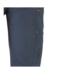 Pantalón multibolsillo elástico road azul marino, talla 3xl