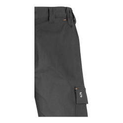 Pantalón multibolsillo elástico road gris, talla 3xl