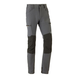 Pantalón multibolsillo elástico dynamic gris, talla s