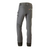 Pantalón multibolsillo elástico dynamic gris, talla xxl