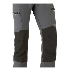 Pantalón multibolsillo elástico dynamic gris, talla xxl