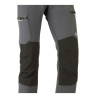 Pantalón multibolsillo elástico dynamic gris, talla xxl