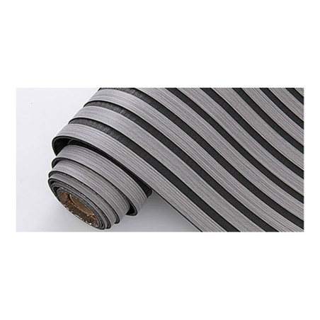 Revestimiento autoadhesivo 3d, color roble gris con fondo de fieltro gris antracita, rollo de 58 x 300 cm