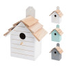 Casa de pájaros de madera, colores surtidos, 16 x 11 x 22 cm