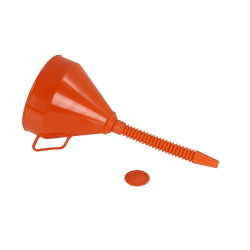 Embudo de plástico con pico flexible para trasvase de líquidos, ø240 mm