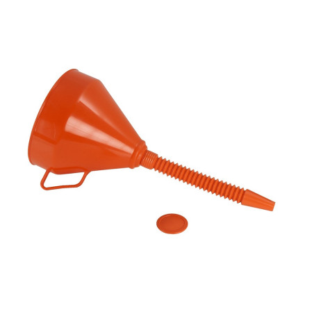 Embudo de plástico con pico flexible para trasvase de líquidos, ø240 mm