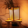 Farol solar de mano okinawa, con bombilla recargable, 14 x 14 x 24 cm