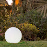 Lámpara redonda flotante buly 40, solar y batería recargable, rgb, ø40 x 35 cm