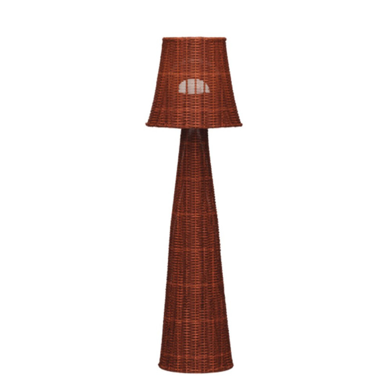 Lámpara de pie lola 110 nature con bombilla recargable ip54, ø25 x 109 cm