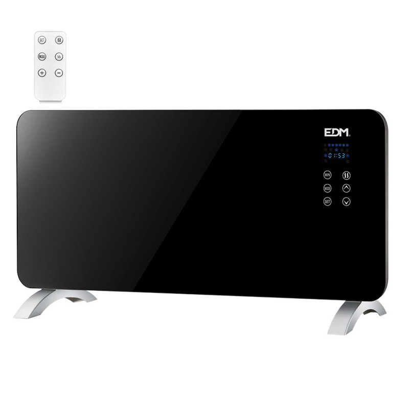 Convector con placa de cristal 2000 w