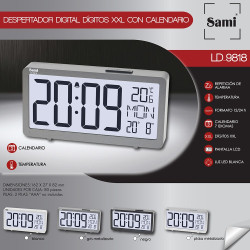 Despertador digital, colores surtidos