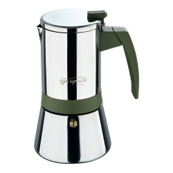 Cafetera de acero inoxidable, experto, 6 tazas, ø10,5 x 19 cm