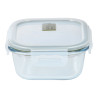 Fiambrera hermética cuadrada borosilicato, experto, 520 ml, 13,8 × 13,8 × 7 cm
