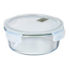 Fiambrera hermética redonda borosilicato, experto, 950 ml, ø18,4 x 7,6 cm