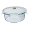 Fiambrera hermética redonda borosilicato, experto, 950 ml, ø18,4 x 7,6 cm