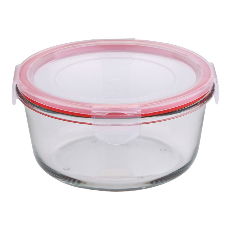 Fiambrera hermética redonda borosilicato, toledo, 800 ml, ø16 x 8 cm