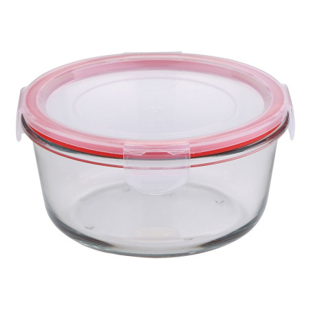 Fiambrera hermética redonda borosilicato, toledo, 800 ml, ø16 x 8 cm