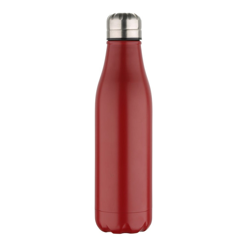 Botella isotérmica de acero inoxidable, rojo mate, experto, 500 ml