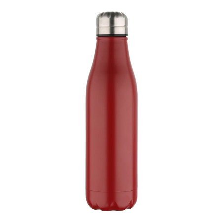 Botella isotérmica de acero inoxidable, rojo mate, experto, 500 ml
