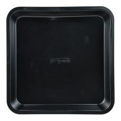 Bandeja cuadrada de acero al carbono, para horno, experto, verde oliva, 26 x 26 x 3,5 cm