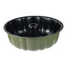 Molde redondo de acero al carbono, para horno, experto, verde oliva, ø25,5 x 8 cm