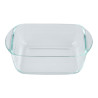 Fuente cuadrada de vidrio de borosilicato, para horno, experto, 1 l, 19,7 x 16,8 x 5,6 cm