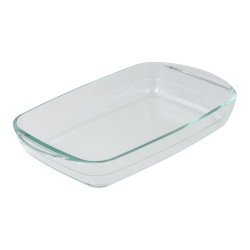 Fuente rectangular de vidrio de borosilicato, para horno, experto, 2 l, 32,5 x 20,2 x 5,2 cm