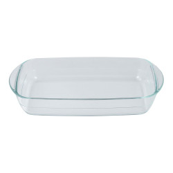 Fuente rectangular de vidrio de borosilicato, para horno, experto, 2 l, 32,5 x 20,2 x 5,2 cm
