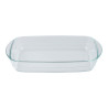 Fuente rectangular de vidrio de borosilicato, para horno, experto, 2 l, 32,5 x 20,2 x 5,2 cm