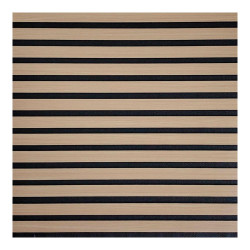 Revestimiento autoadhesivo 3d, color roble con fondo de fieltro gris antracita, loseta de 58x58cm, 6 unidades