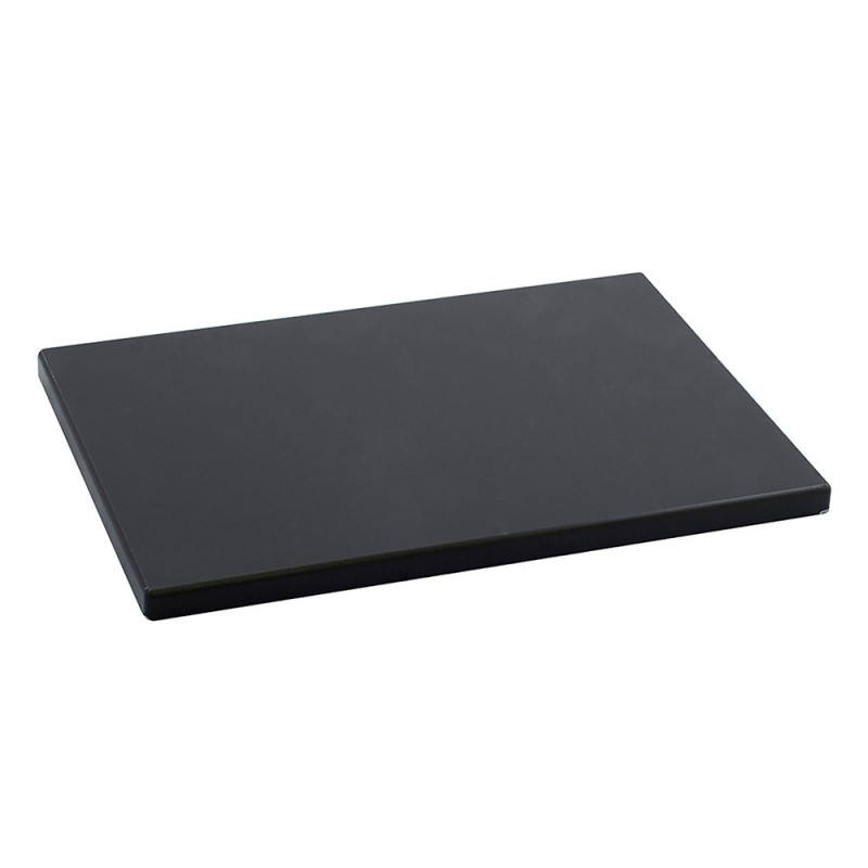 Tabla de corte en polietileno, negra, 33 x 23 x 1,5 cm
