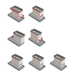 Organizador de fregadero tidy-tex, gris, 24 x 12,5 x 14,5 cm