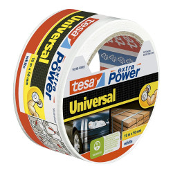 Cinta americana extra power universal blanca, 50 mm x 10 m