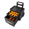 Caja de herramientas con ruedas de 2 cajones y cierre, stacktech, 53 x 40,5 x 47,7 cm