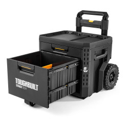 Caja de herramientas con ruedas de 2 cajones y cierre, stacktech, 53 x 40,5 x 47,7 cm