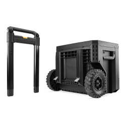 Caja de herramientas con ruedas de 2 cajones y cierre, stacktech, 53 x 40,5 x 47,7 cm