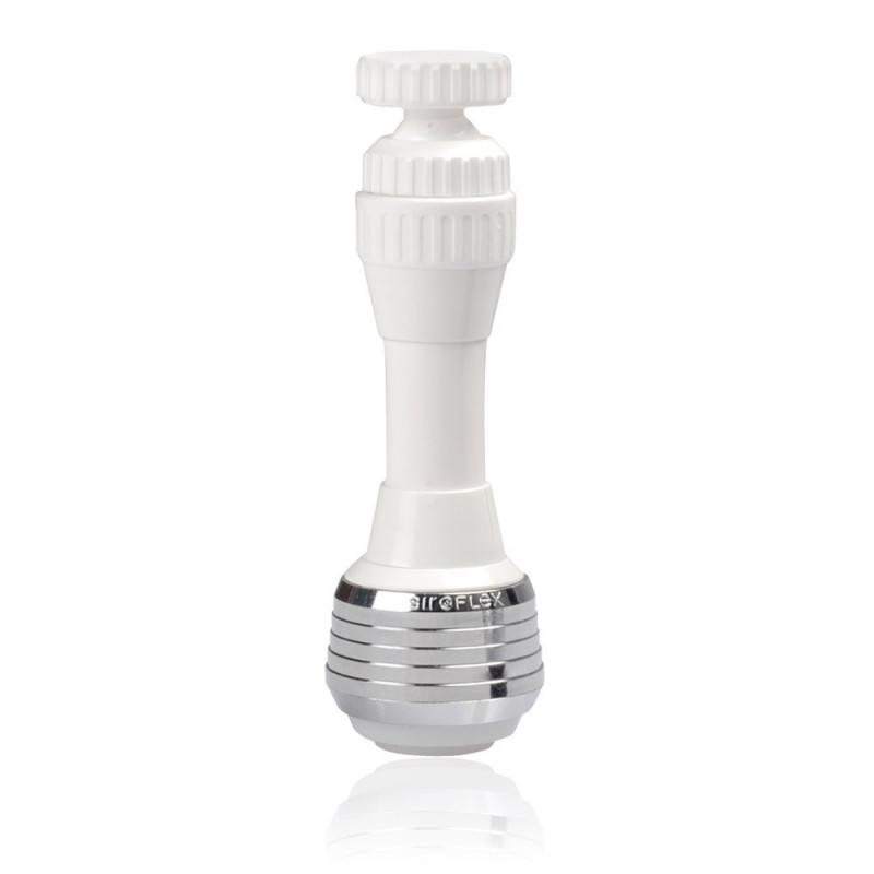 Atomizador-ducha con economizador, blanco y cromado, blue line, 11 cm