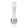 Atomizador-ducha con economizador, blanco y cromado, blue line, 11 cm