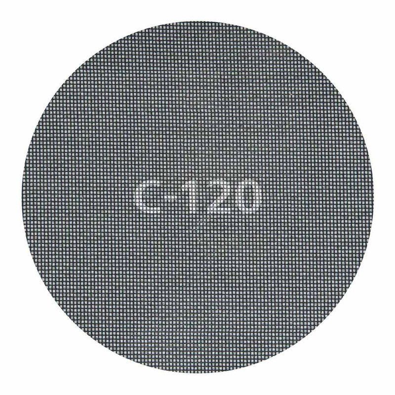 Discos de lijar autoadherentes de rejilla de carburo ø225 mm, grano 120, 5 uds