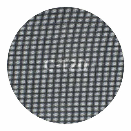 Discos de lijar autoadherentes de rejilla de carburo ø225 mm, grano 120, 5 uds
