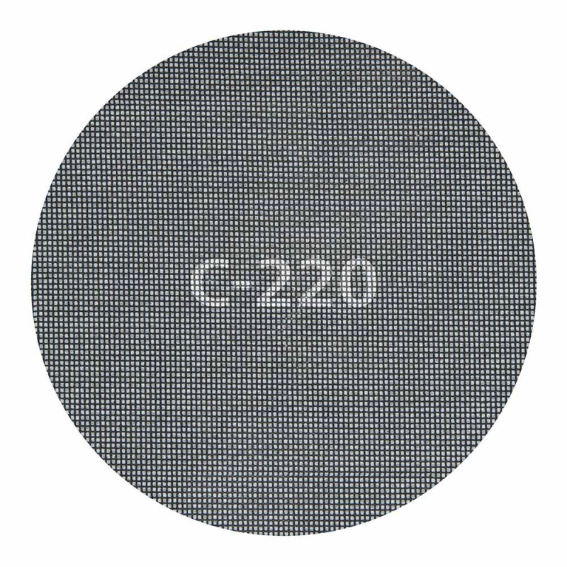 Discos de lijar autoadherentes de rejilla de carburo ø225 mm, grano 220, 5 uds