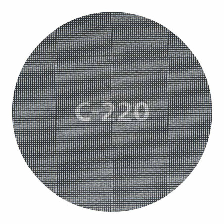 Discos de lijar autoadherentes de rejilla de carburo ø225 mm, grano 220, 5 uds
