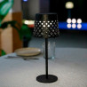 Lámpara solar de sobremesa negra gretita, ø12 x 30 cm