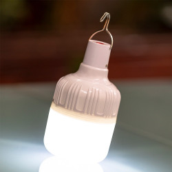 Bombilla led portátil recargable, blanca, 500 im, lp44, 2 uds